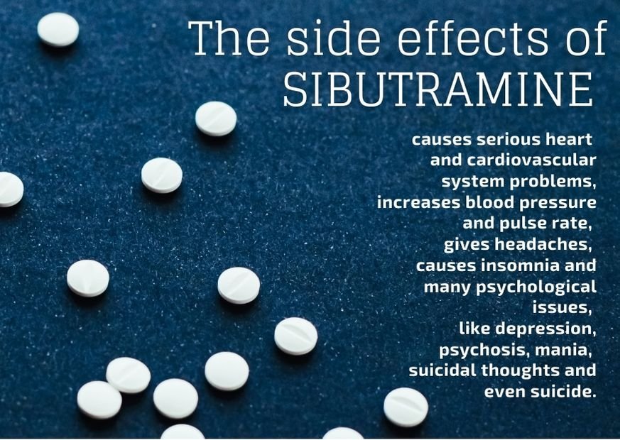 The side effects of SIBUTRAMINE